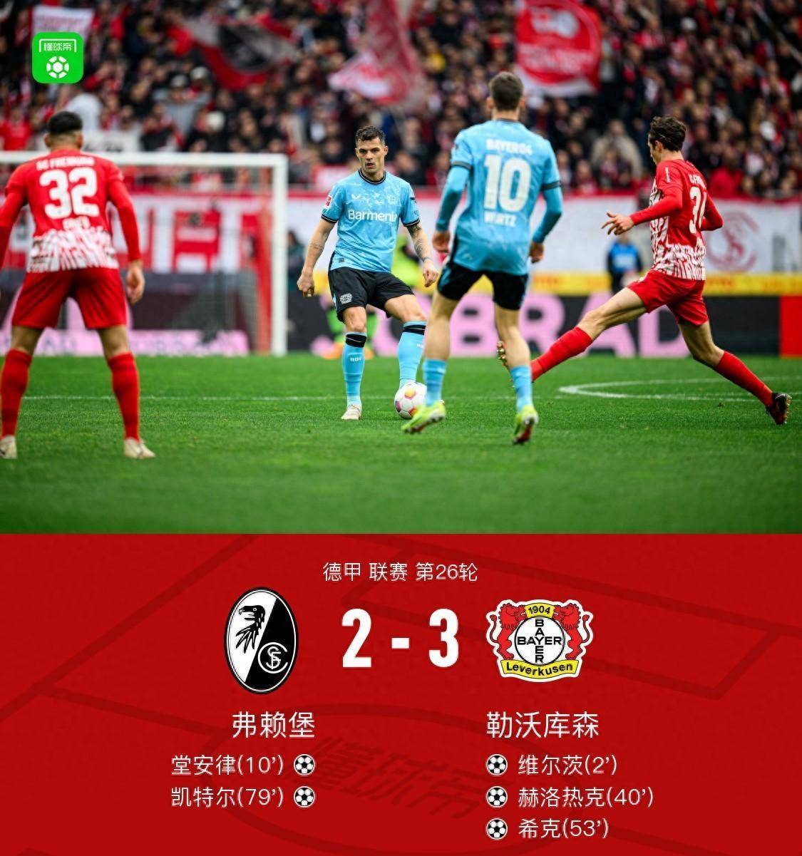 包含弗赖堡客场击败对手，冲击前四名的词条